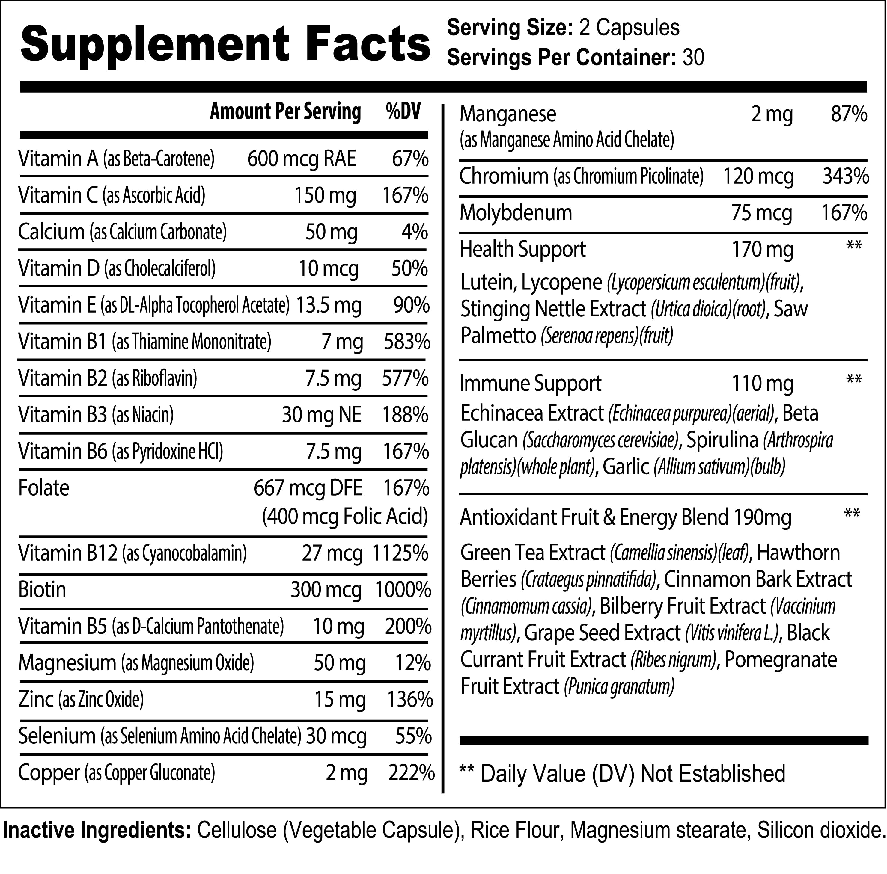 Multivitamínico Completo para Homens
