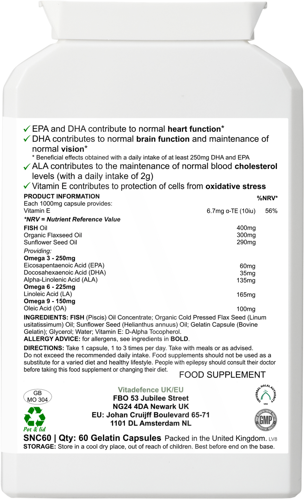 Omega 3-6-9 Multi | 60 Cápsulas de Gelátina