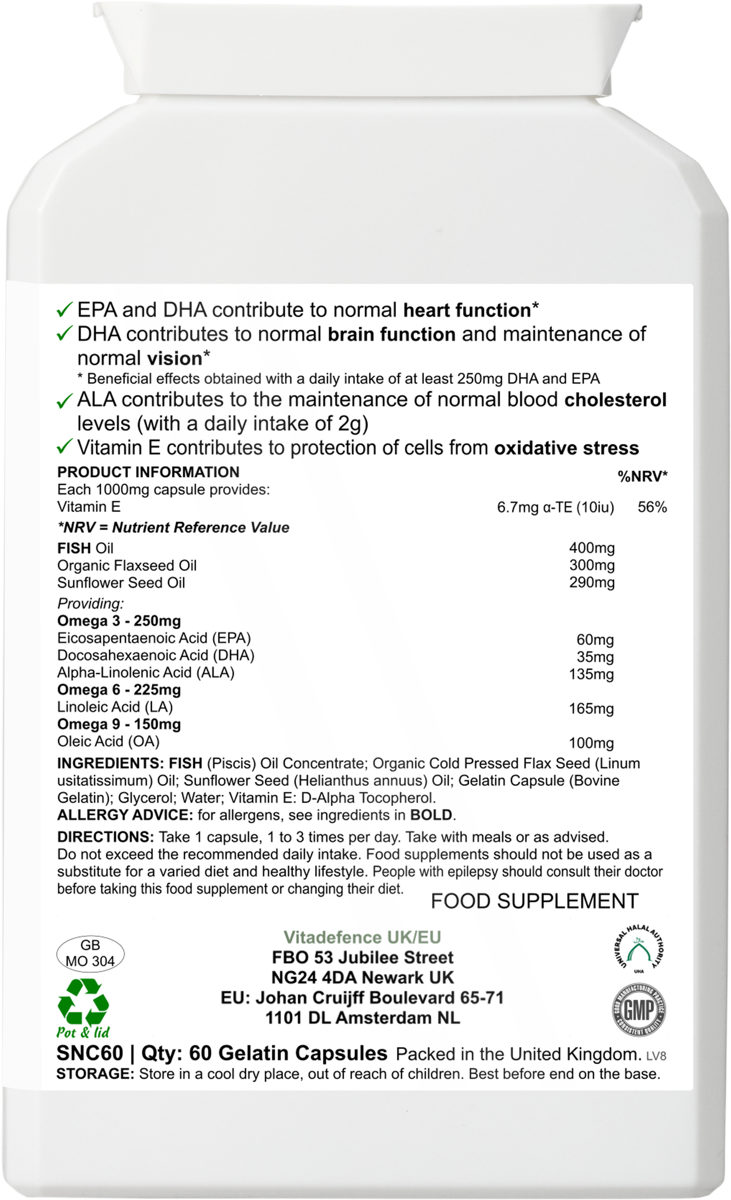 Omega 3-6-9 Multi | 60 Cápsulas de Gelátina