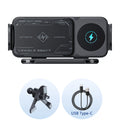 Universal Car Phone Holder Wireless Charger Phone Mount Intelligent Induction Electric Rotation Phone Holder Charger Magsafe