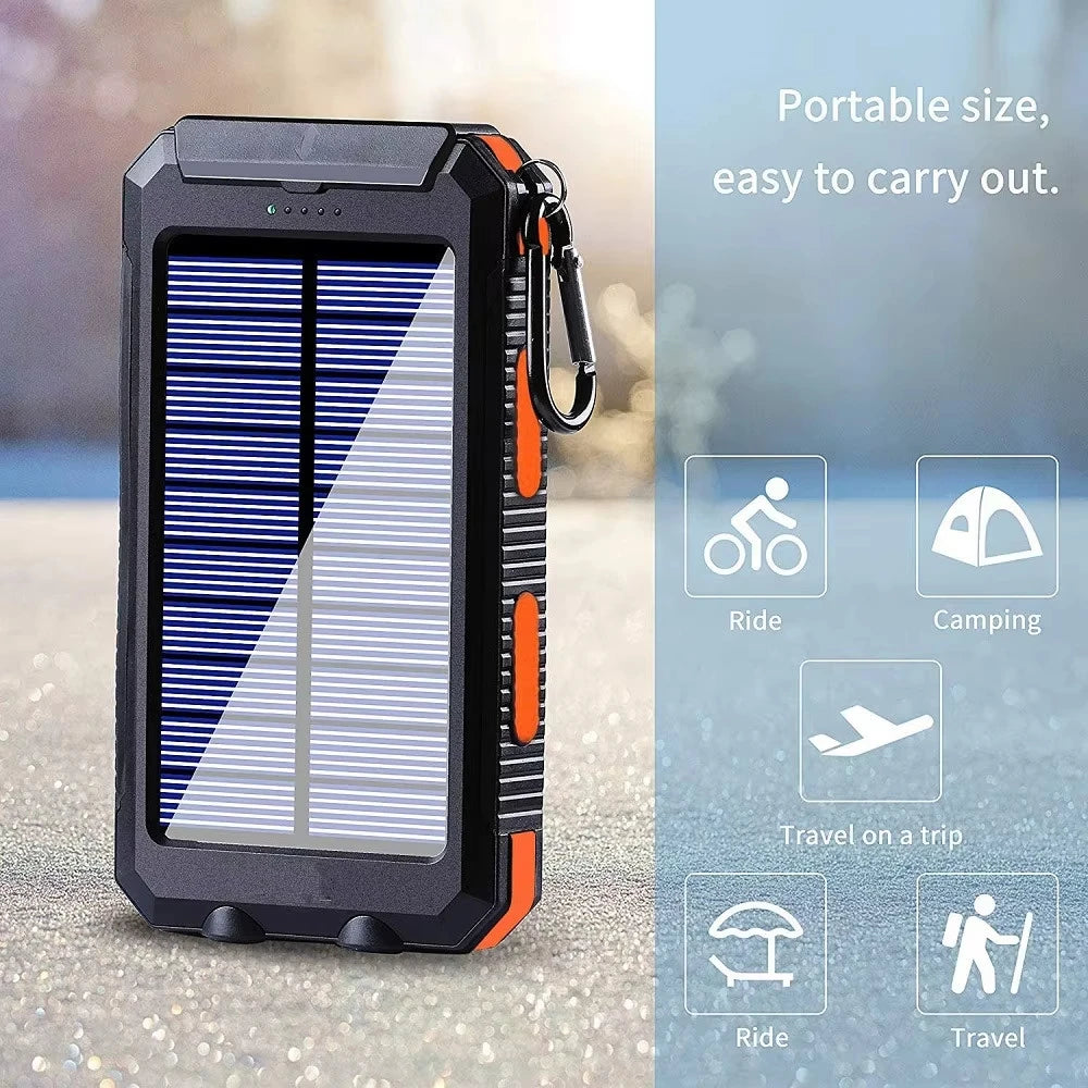 SolarCharge Pro – Power Bank Portátil com Carregamento Rápido