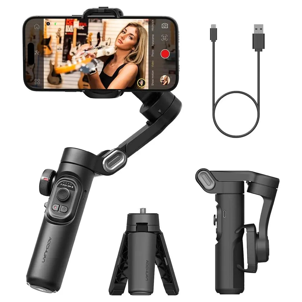Gimbal 3 Eixos para Smartphone – Vídeo Profissional
