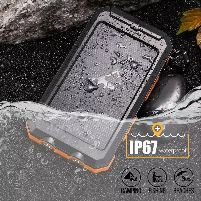 SolarCharge Pro – Power Bank Portátil com Carregamento Rápido
