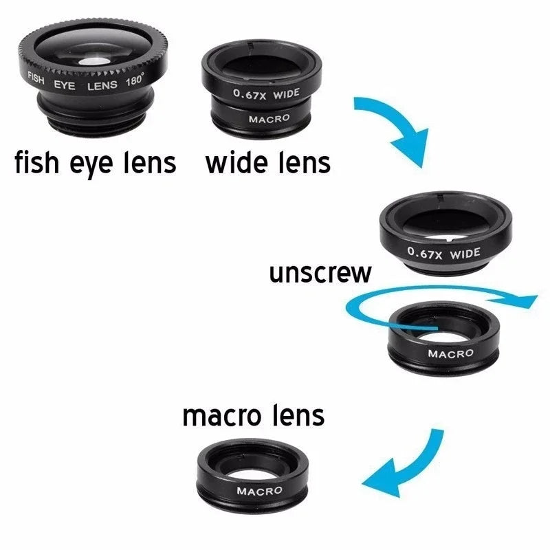 3-in-1 Phone Camera Lens Kit