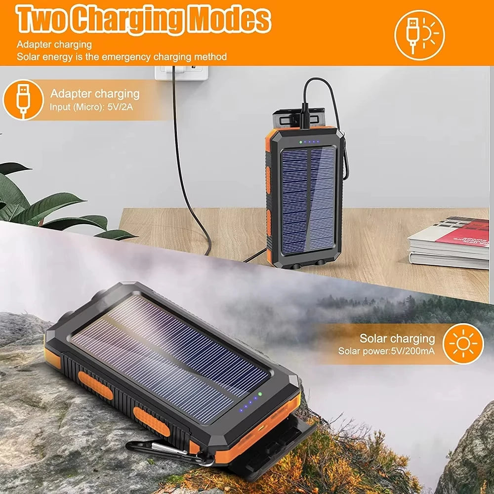 SolarCharge Pro – Power Bank Portátil com Carregamento Rápido