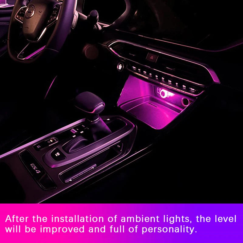 USB Car Ambient Light – LED Interior