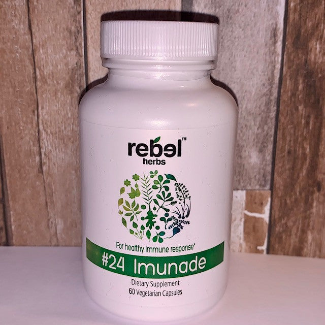 Cápsulas Vegetarianas Rebel Herbs Organic Imunade - 60 Unidades