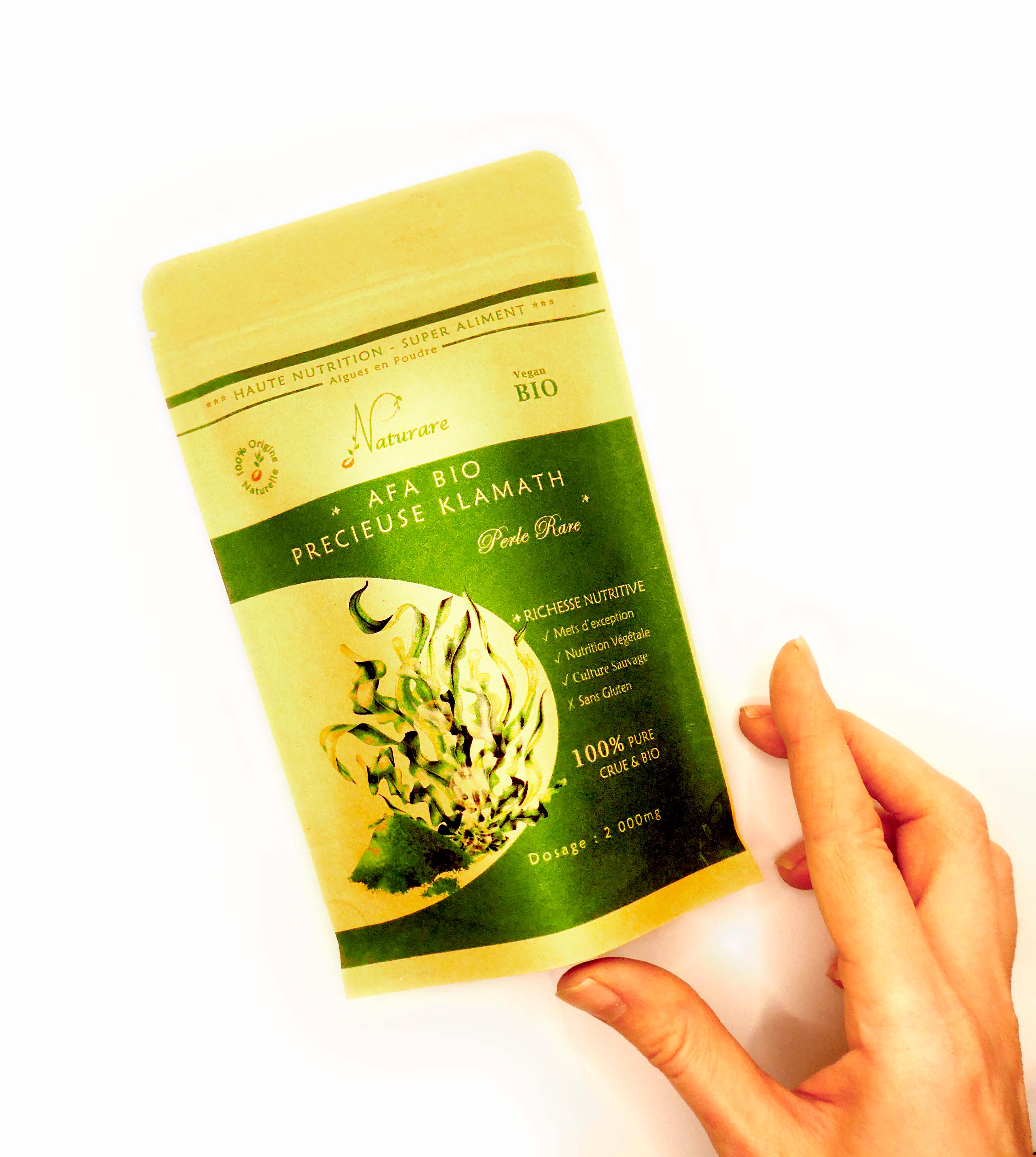 PRECIOUS KLAMATH BIOLÓGICA 2000mg - Suplemento Alimentar de Alta Nutrição