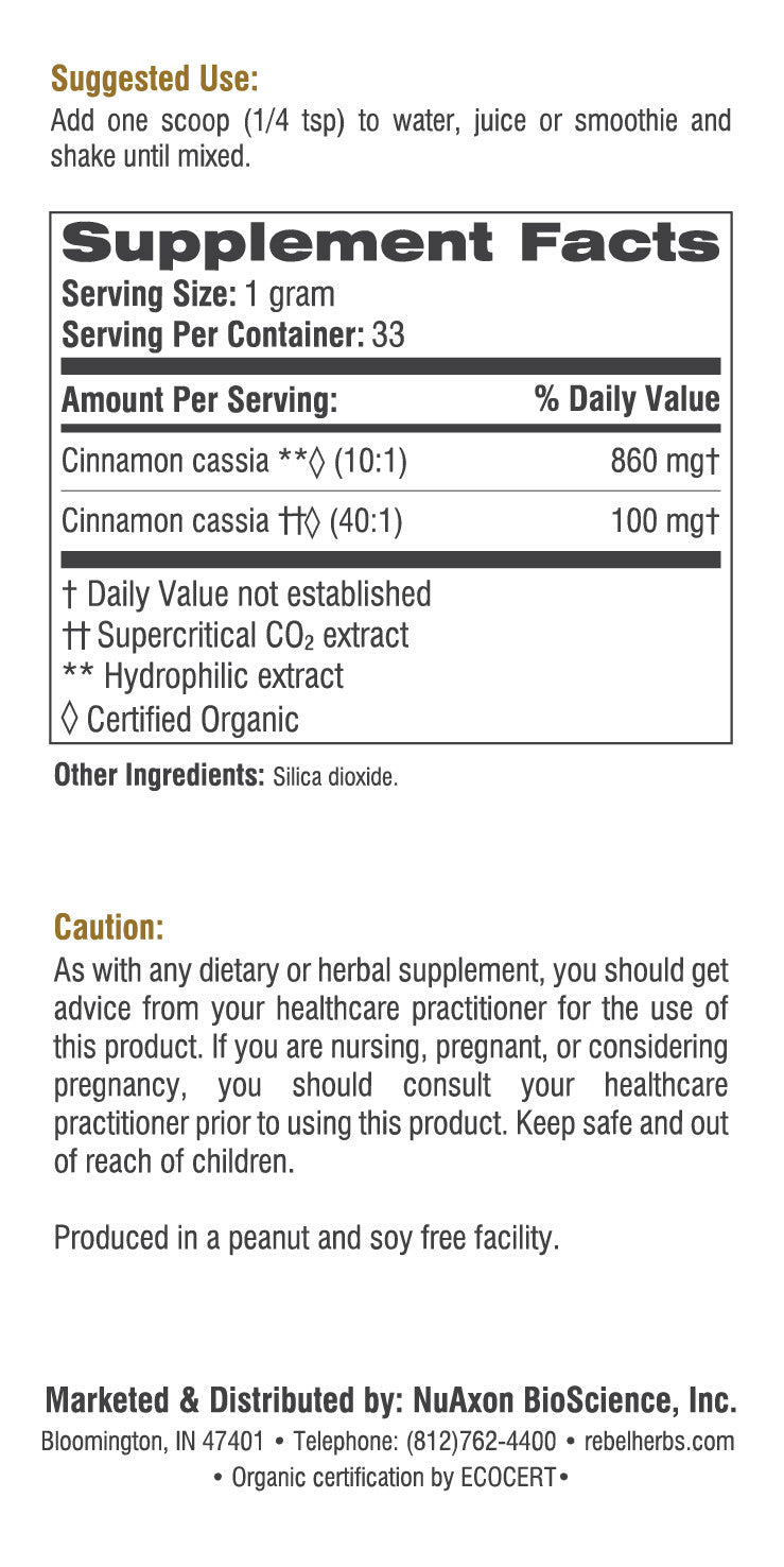 Cinnamon Dual Extracted Powder