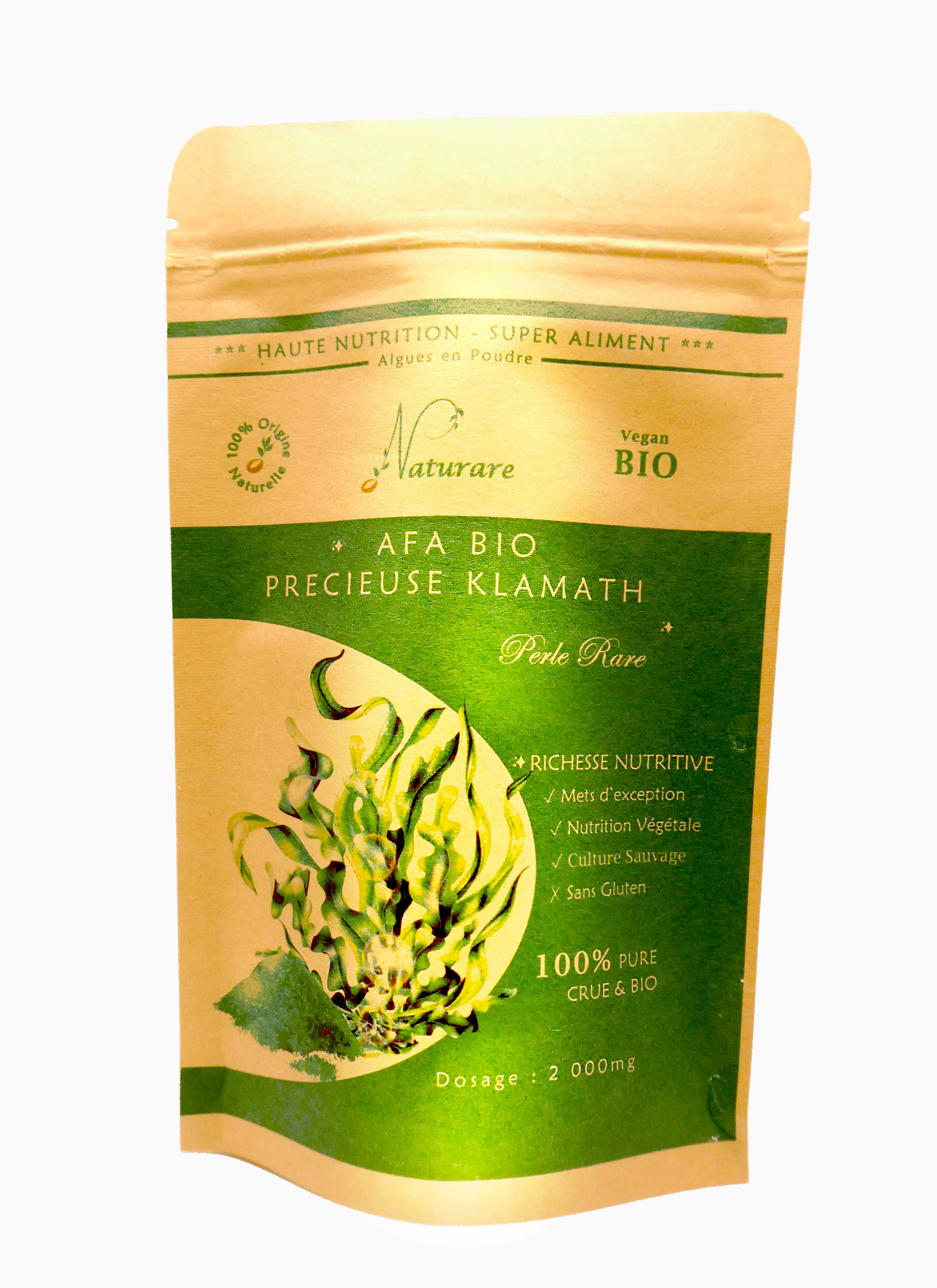 PRECIOUS KLAMATH BIOLÓGICA 2000mg - Suplemento Alimentar de Alta Nutrição