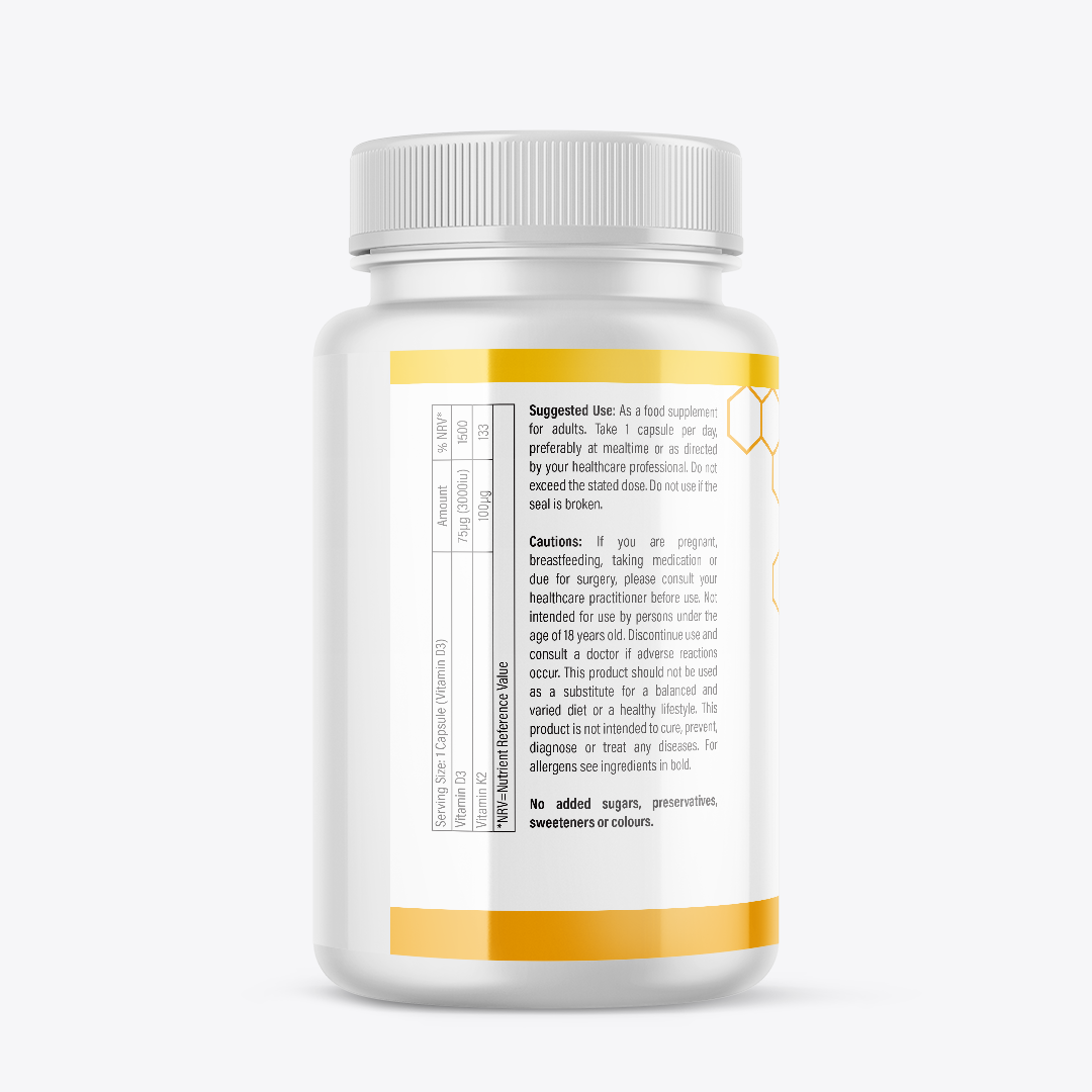 Vitamin D3 3000 IU + K2 MK-7 Supplement - Trendpoint