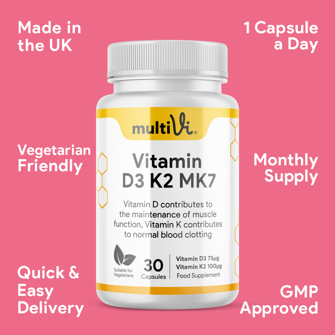 Vitamin D3 3000 IU + K2 MK-7 Supplement - Trendpoint